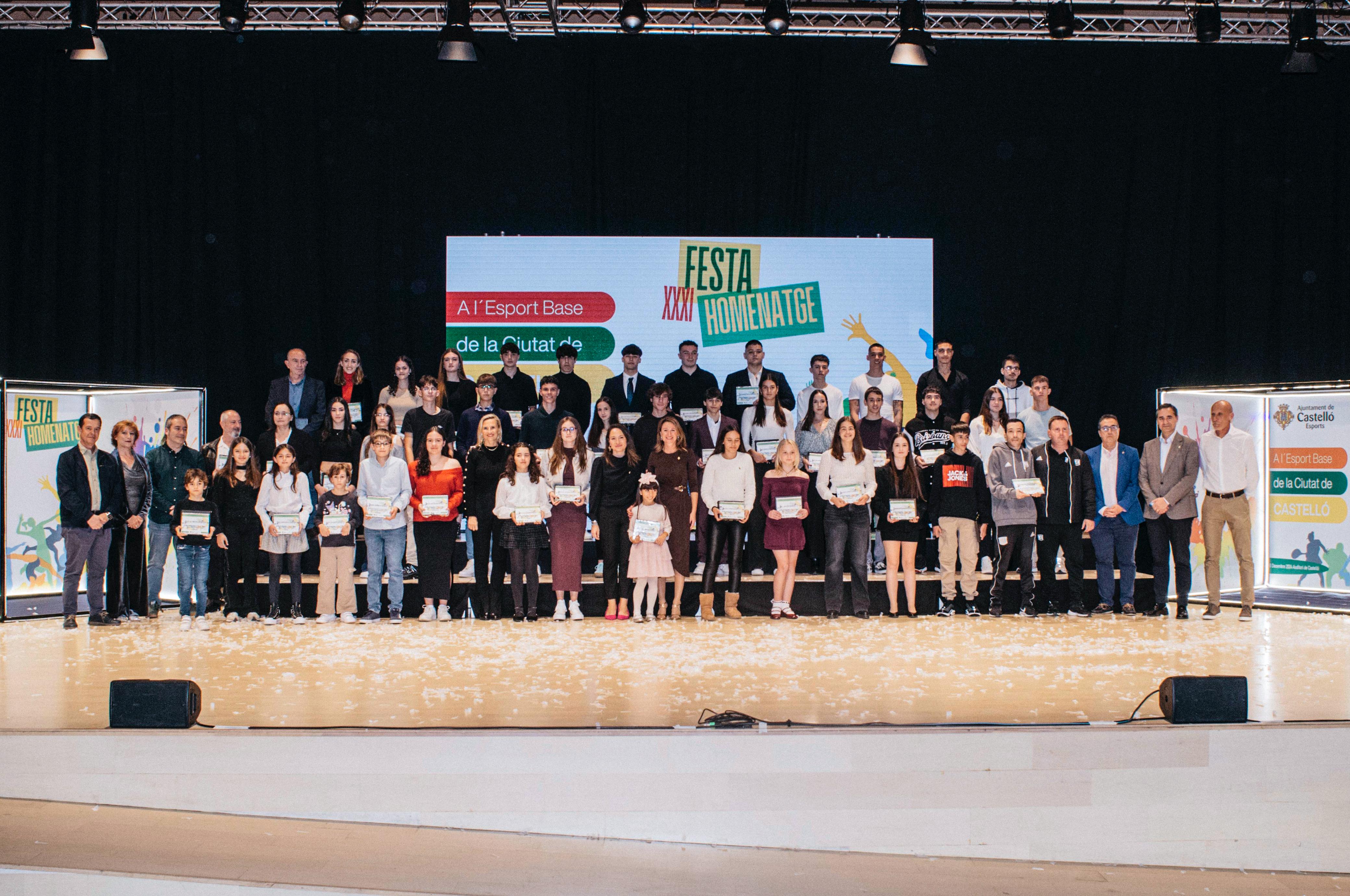 La Gala del Deporte de Castellón rinde homenaje a 45 promesas de la ciudad