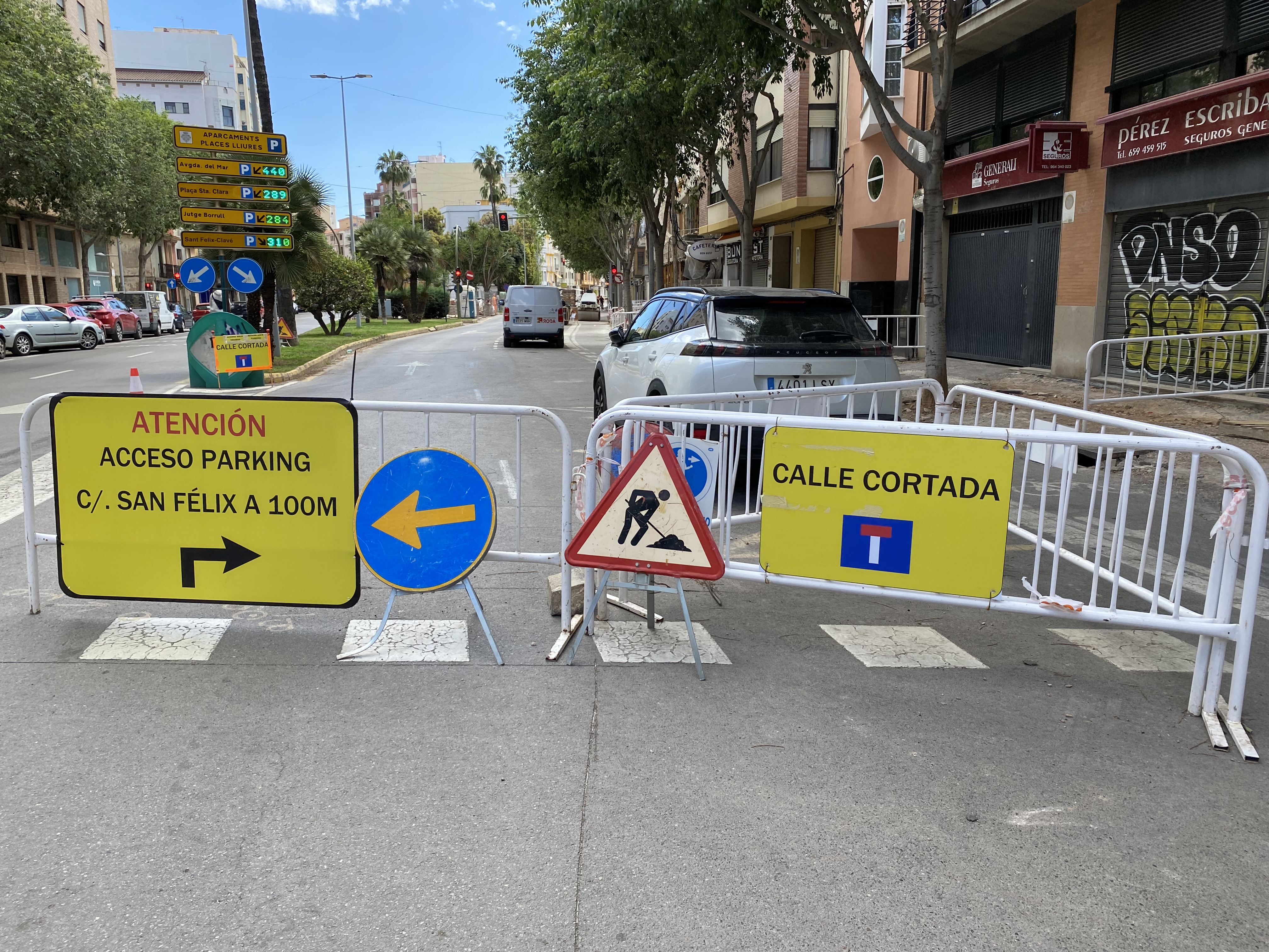 El Ayuntamiento de Castelló engaña a la ciudadanía al incumplir los plazos en las obras del Raval San Félix